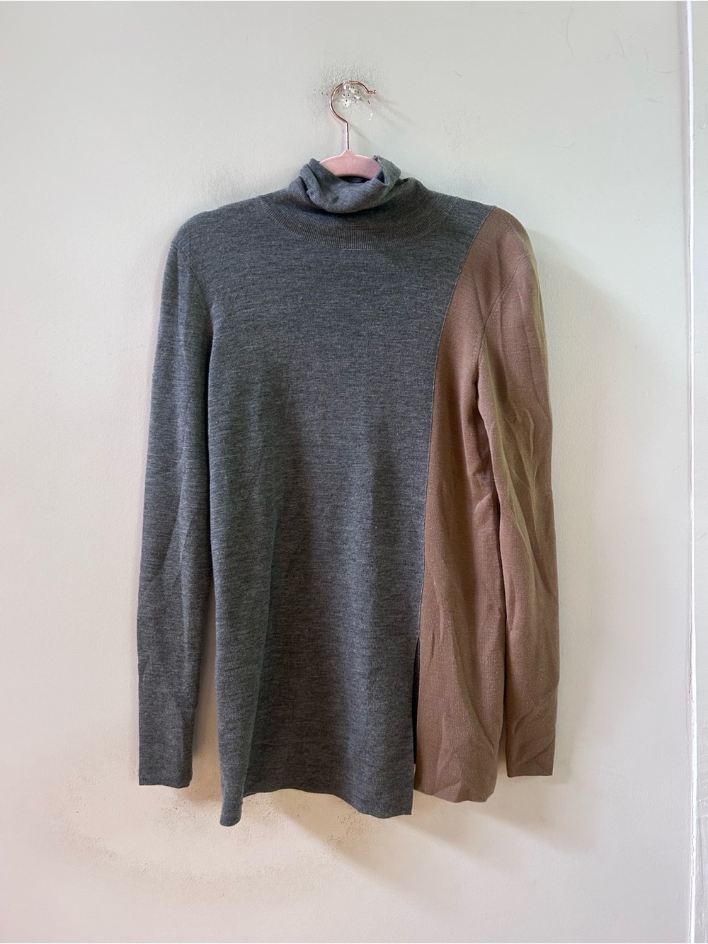 Akris Punto merino wool color block sweater 4